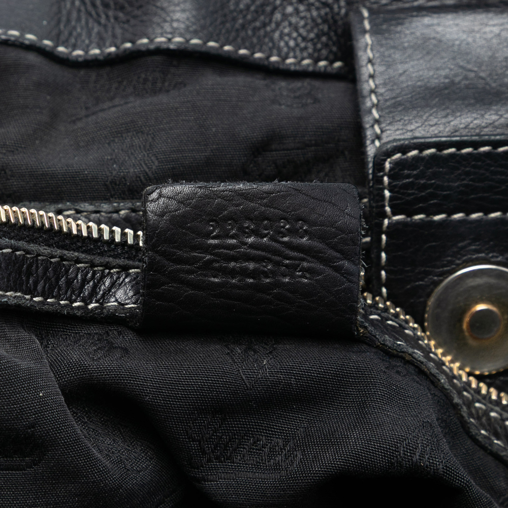 Pre-Loved Gucci Diamante Canvas Crest Satchel - Picture 6 of 7